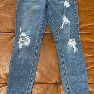 Old Navy Rockstar Distressed Skinny Jeans in Blue